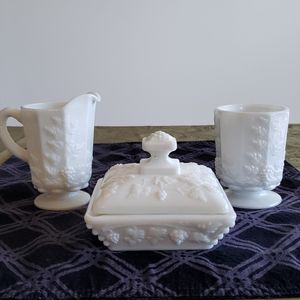 Vintage milk glass